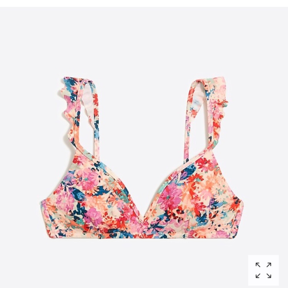 NWT Floral Print French BiKini Top